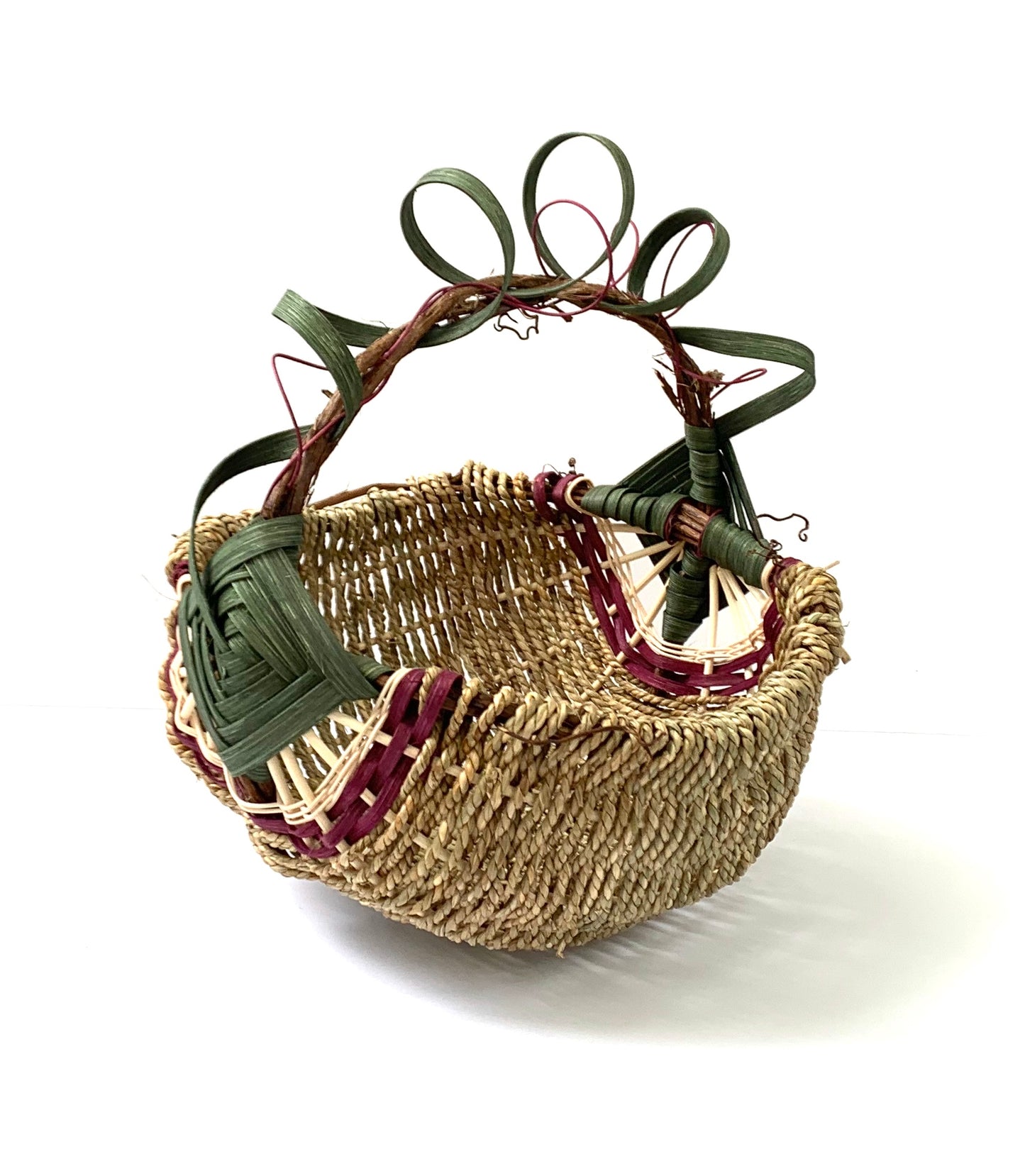 Grapevine Handle Basket