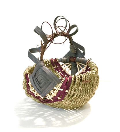 Grapevine Handle Basket