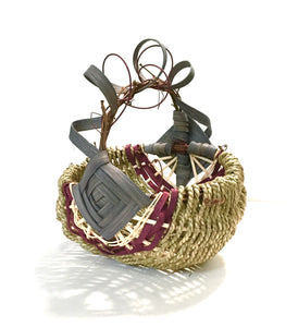 Grapevine Handle Basket