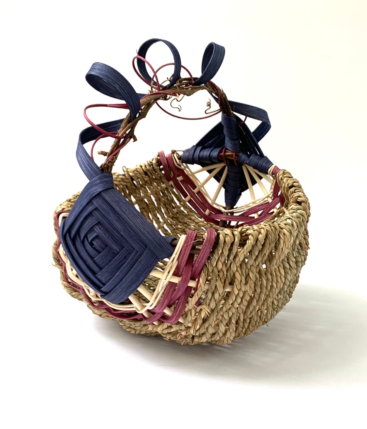 Grapevine Handle Basket