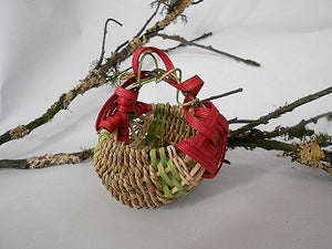 Holiday Petit Grapevine Handle Basket