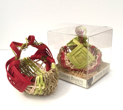 Holiday Petit Grapevine Handle Basket